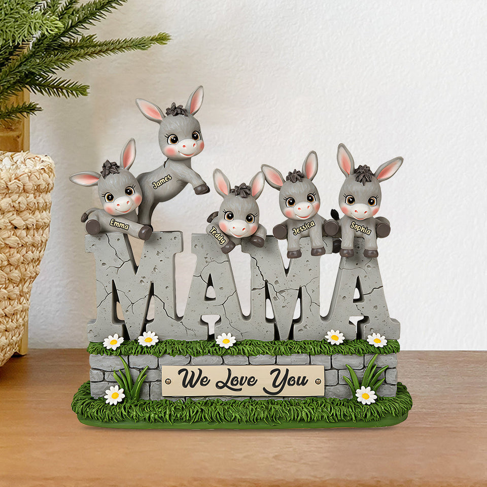 We Love You - Personalized Mother Custom Shaped Acrylic Plaque