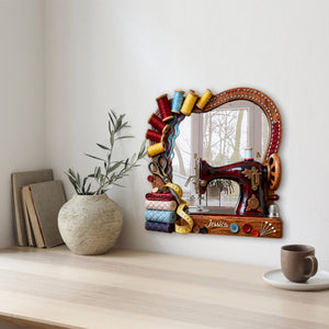 Sewing Lovers - Personalized Sewing Wall Hanging Mirror