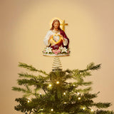 God Has You In His Arms - Personalized Christian LED Light Tree Topper