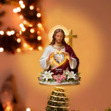 God Has You In His Arms - Personalized Christian LED Light Tree Topper
