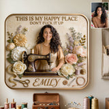 Sewing Room Decoration - Personalized Sewing 3D Printed Cut Metal Sign