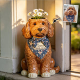 Pet Memorial Planter - Personalized Dog Acrylic Pot