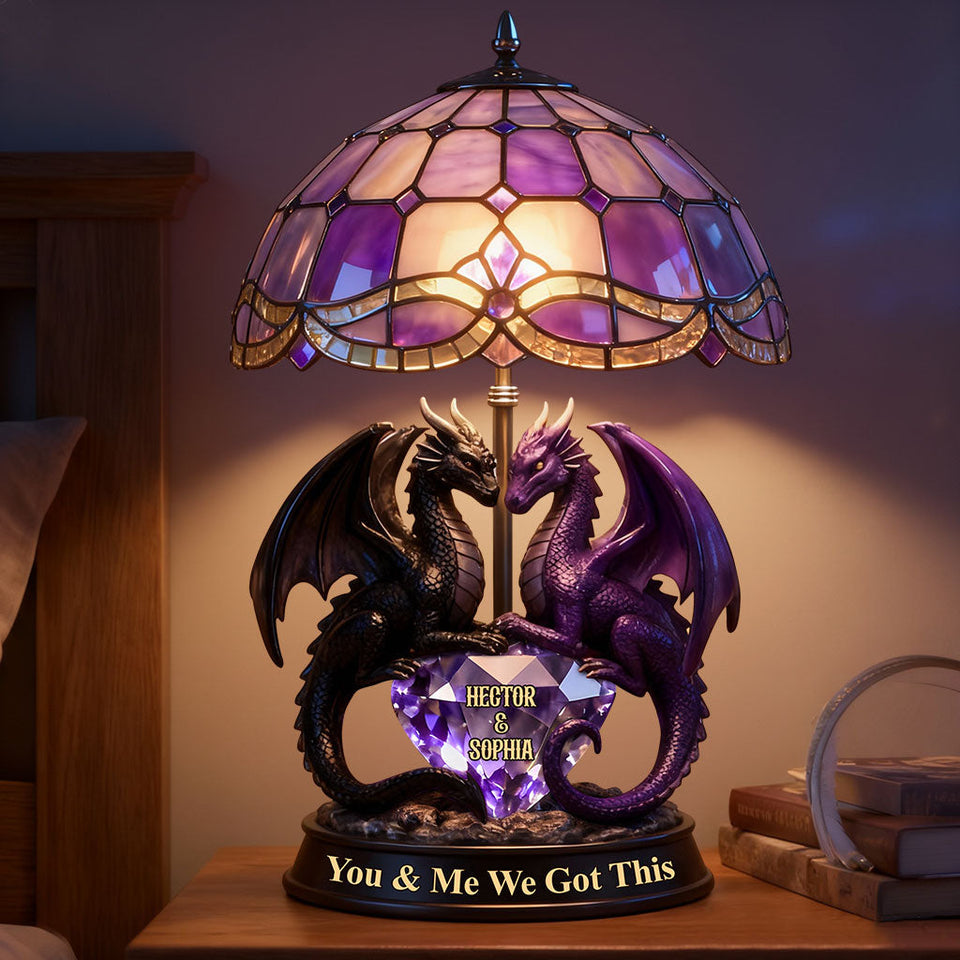 You & Me We Got This - Personalized Dragon Acrylic LED Night Light