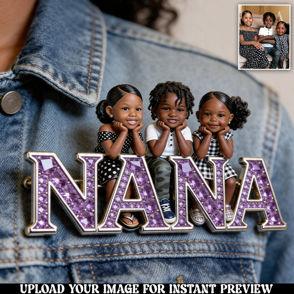 Unique Mother's Day Gift, Custom From Any Photo - Personalized Mother Pin