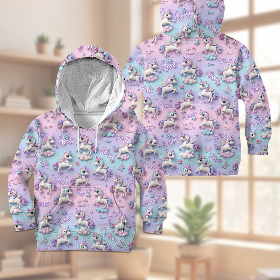 Construction Truck - Personalized Kid Kid Hoodie & Kid Jogger Sweatpants
