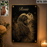 Forever In Our Hearts - Personalized Dog Cut Metal Sign