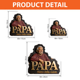 Papa Dad Gift Custom From Photo - Personalized Grandpa Custom Shaped Acrylic Plaque