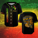 Black Father - Personalized Juneteenth Baseball Jersey