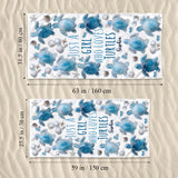 Just A Girl Who Loves Turtles - Personalized Turtle Quick-dry Beach Towel/ Bath Towel