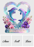 We Got This, Dolphin Couple - Personalized Couple Custom Shaped Acrylic Plaque