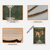 That's What I Do I Drink & I Know Things Retro Pin-up - Personalized Cocktail Custom Shaped Wood Sign