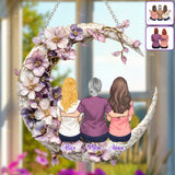 Best Mom Ever - Personalized Mother Window Hanging Suncatcher Ornament