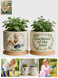 Gifts For Gardeners - Personalized Gardening Ceramic Plant Pot