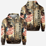 I Am A Veteran - Personalized Veteran All Over Shirt