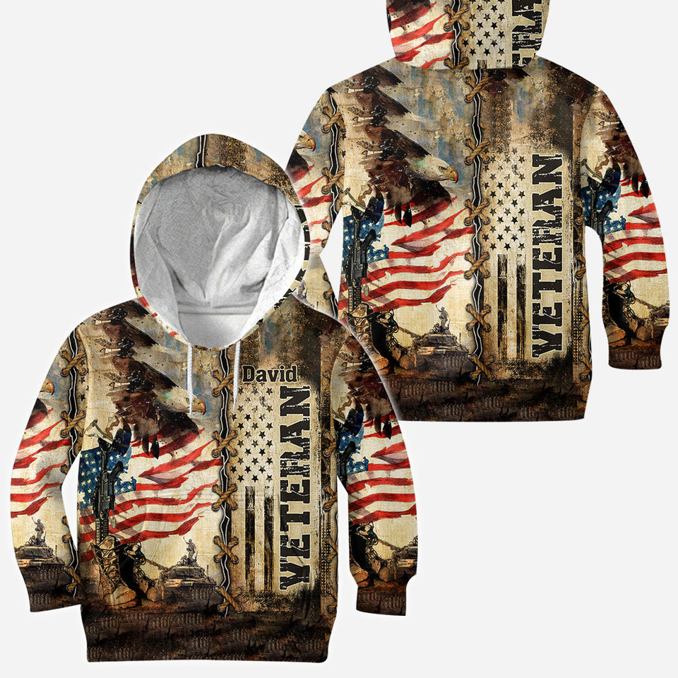I Am A Veteran - Personalized Veteran All Over Shirt