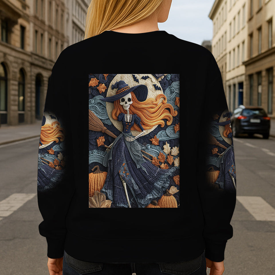Skull Witch - Personalized Witch All Over Shirt