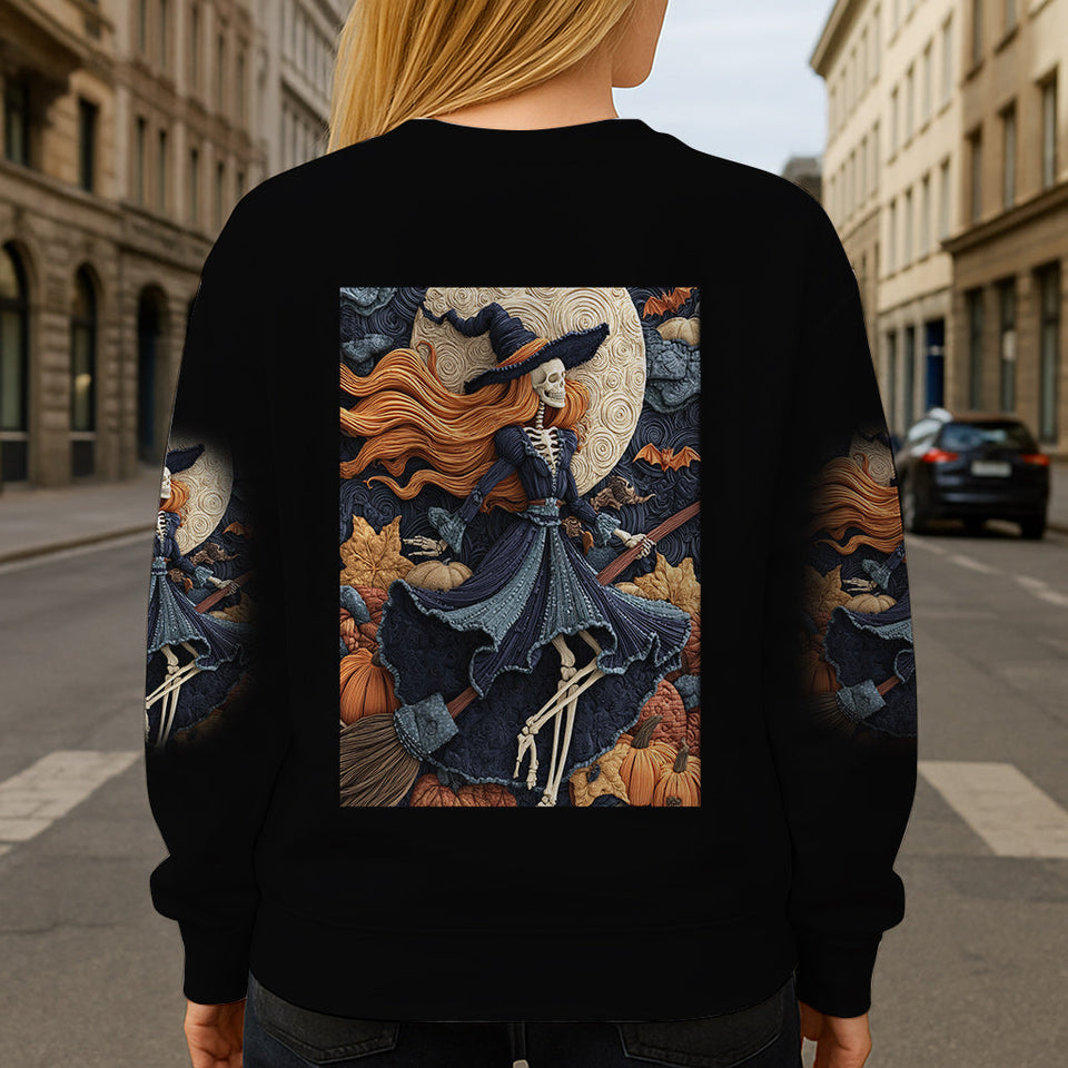 Skull Witch - Personalized Witch All Over Shirt