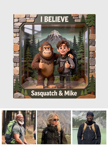 I Believe, Custom From Any Photo - Personalized Hiking Custom Shaped Acrylic Plaque