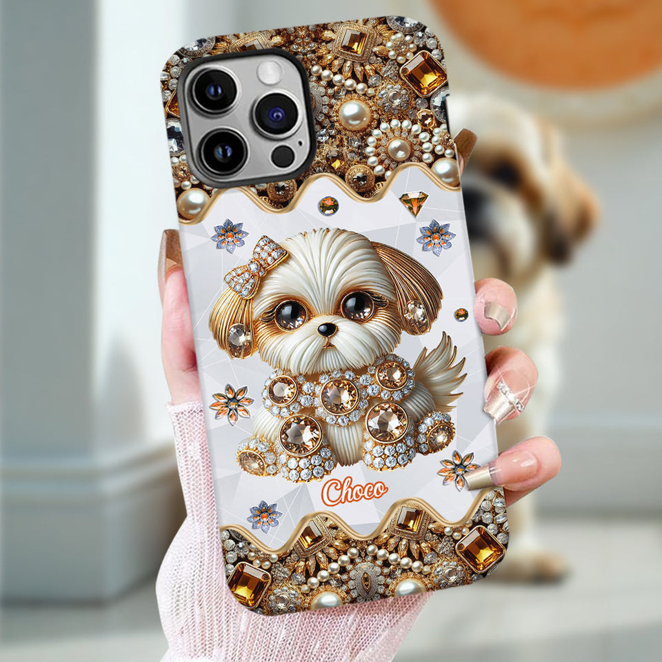 Love Shih Tzu - Personalized Dog Full Print Phone Case