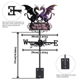 You & Me We Love You - Personalized Dragon Weather Vane