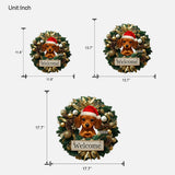 Welcome Christmas 2025 - Personalized Dog Custom Shaped Wood Sign