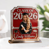 Class Of 2026 - Personalized Graduation Custom Shaped Acrylic Plaque