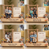 Together Since - Personalized Couple Custom Shaped Wood Plaque