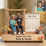 Together Since - Personalized Couple Custom Shaped Wood Plaque