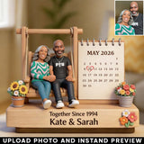 Together Since - Personalized Couple Custom Shaped Wood Plaque
