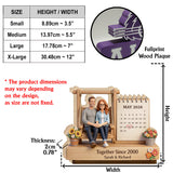 Together Since - Personalized Couple Custom Shaped Wood Plaque