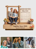 Together Since - Personalized Couple Custom Shaped Wood Plaque