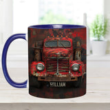 Red Truck - Personalized Trucker Accent Mug