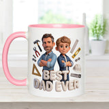 Custom Any Photo - Personalized Father Accent Mug & Coaster