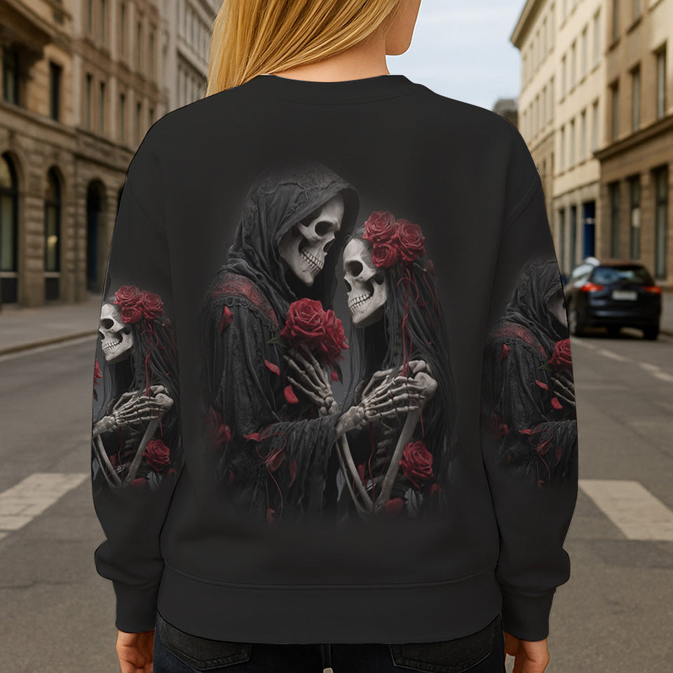 Till Death Do Us Part - Personalized Skull All Over Shirt