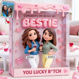 Congrats My Sister - Personalized Sister Custom Shaped Acrylic Plaque