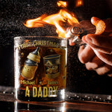 First Christmas As Daddy/ Family Of.../ Father Of... - Personalized Father Whiskey Glass