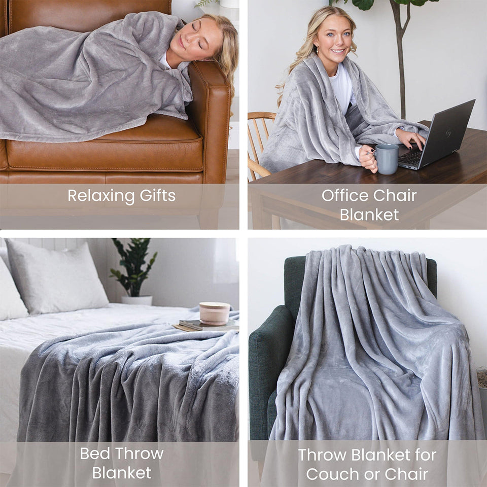 Just A Girl Who Loves Books - Personalized Book Wearable Blanket