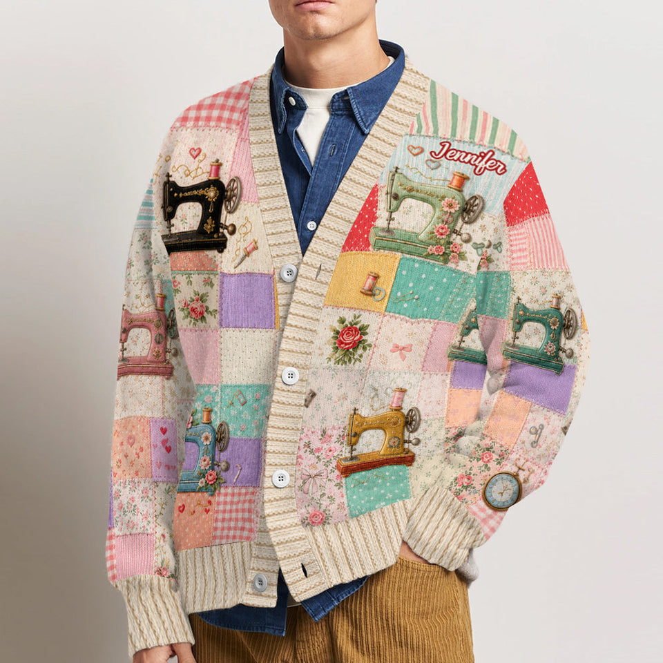 Sewing Lover - Personalized Sewing Cardigan Sweater