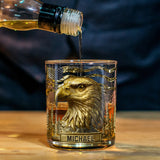 Majestic Eagle - Personalized Bald Eagle Whiskey Glass