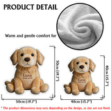 Custom From Any Photo - Personalized Dog Faux Fur Shaped Pillow