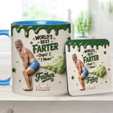Best Farter Ever - Personalized Father Accent Mug & Coaster