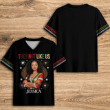 They Not Like Us - Personalized African American Fully Printed V-Neck T-Shirt