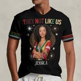 They Not Like Us - Personalized African American Fully Printed V-Neck T-Shirt