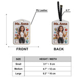 Custom Portrait Teacher - Personalized Teacher Luggage Tag