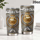 Love Horses - Personalized Horse Tumbler