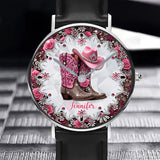 Cowgirl Boots - Personalized Cowgirl Hand Watch