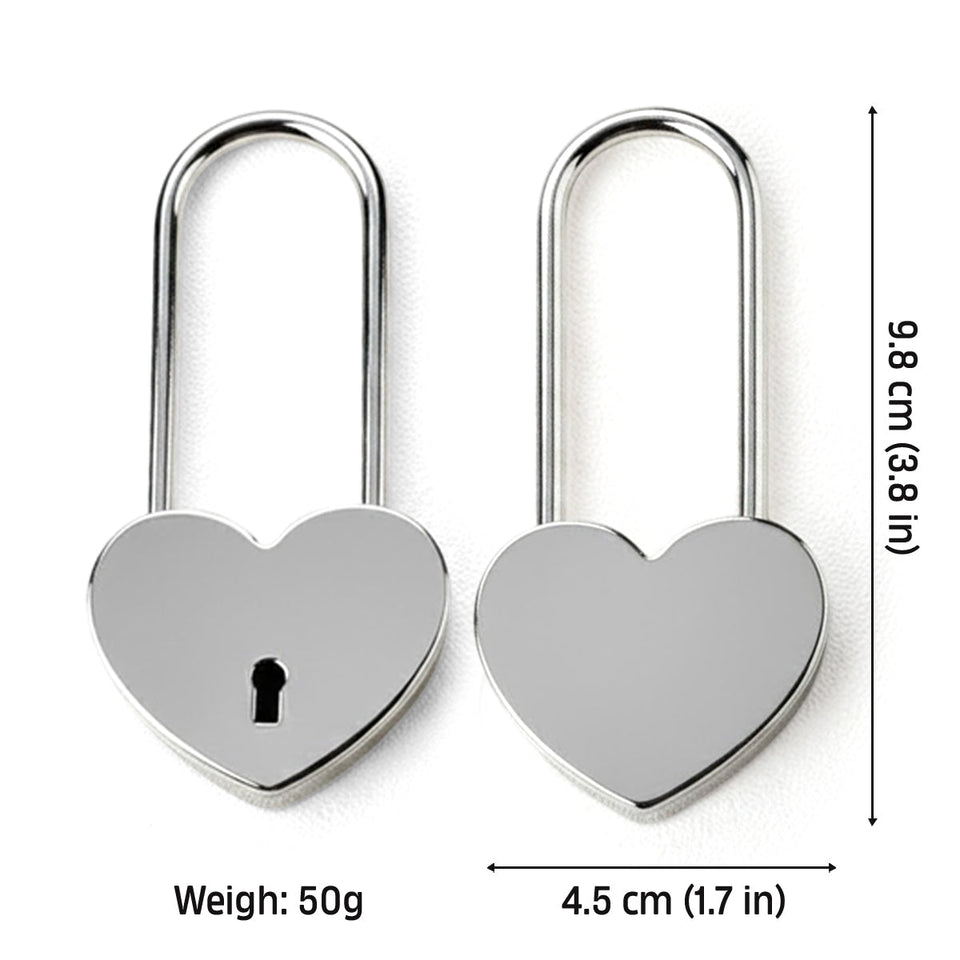 Locked In Love - Personalized Couple Heart Padlock
