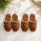 Adorable Highland Cow - Personalized Highland Cow Open-Toe Slippers