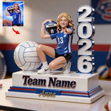 Any Sport - Football, Basketball, Volleyball... - Personalized Football Custom Shaped Acrylic Plaque