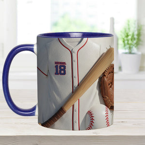 Baseball Is More Than A Game - Personalized Baseball Accent Mug